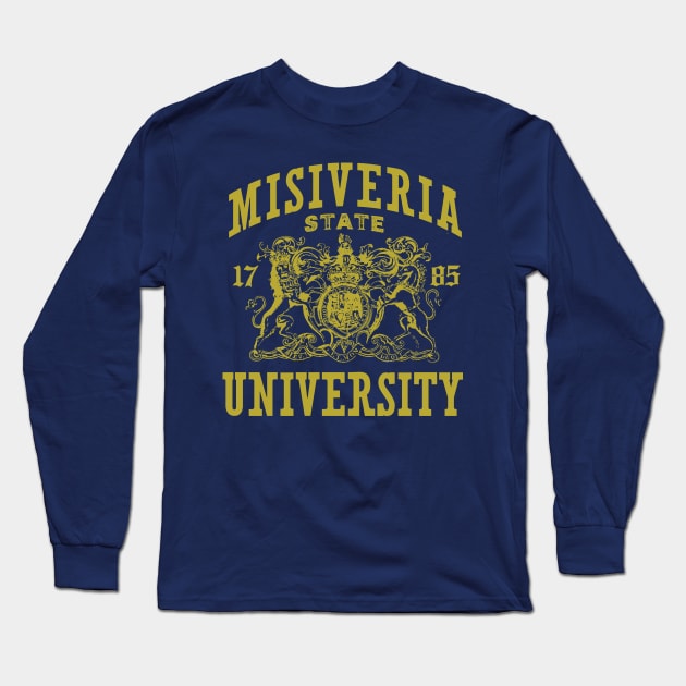 Misiveria University Long Sleeve T-Shirt by MindsparkCreative